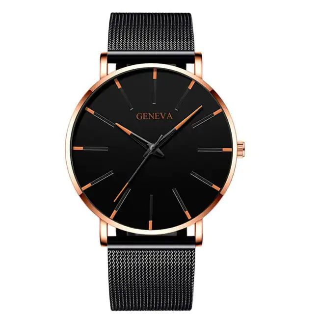 Minimalist Stainless Steel Mens Watch